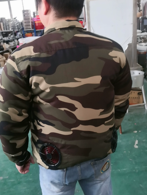 夏季空调风扇服·电焊工地劳保服·带风扇降温工装·男款工地工作服